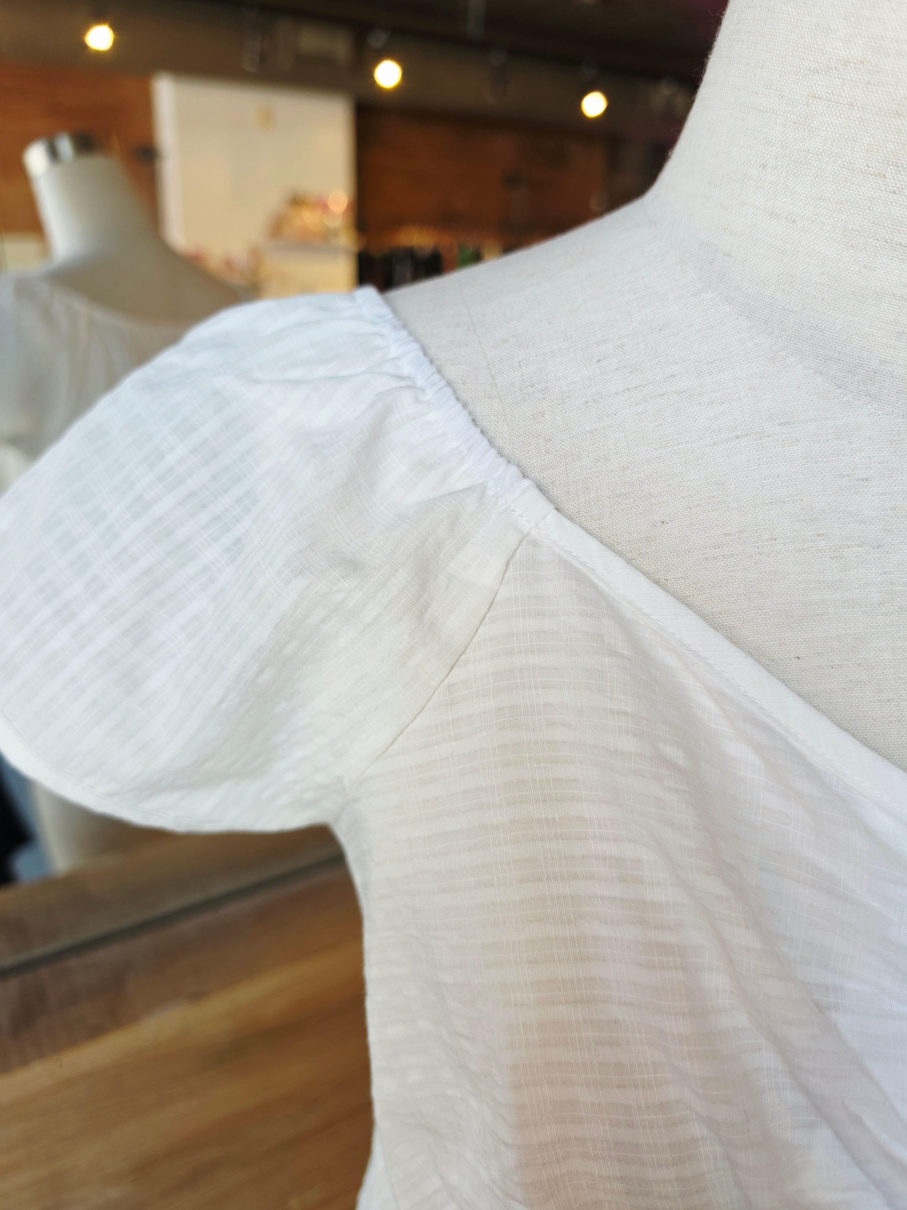 Summer Sonnet Front Ruffle Blouse