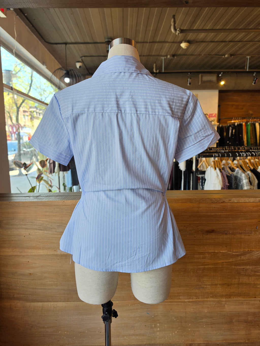 Saturday Sky Side-Cinch Blouse