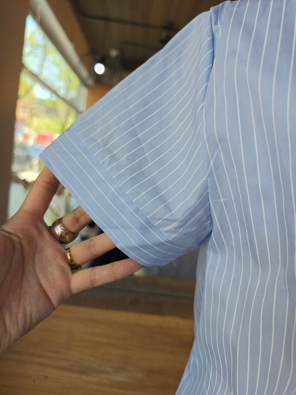 Saturday Sky Side-Cinch Blouse