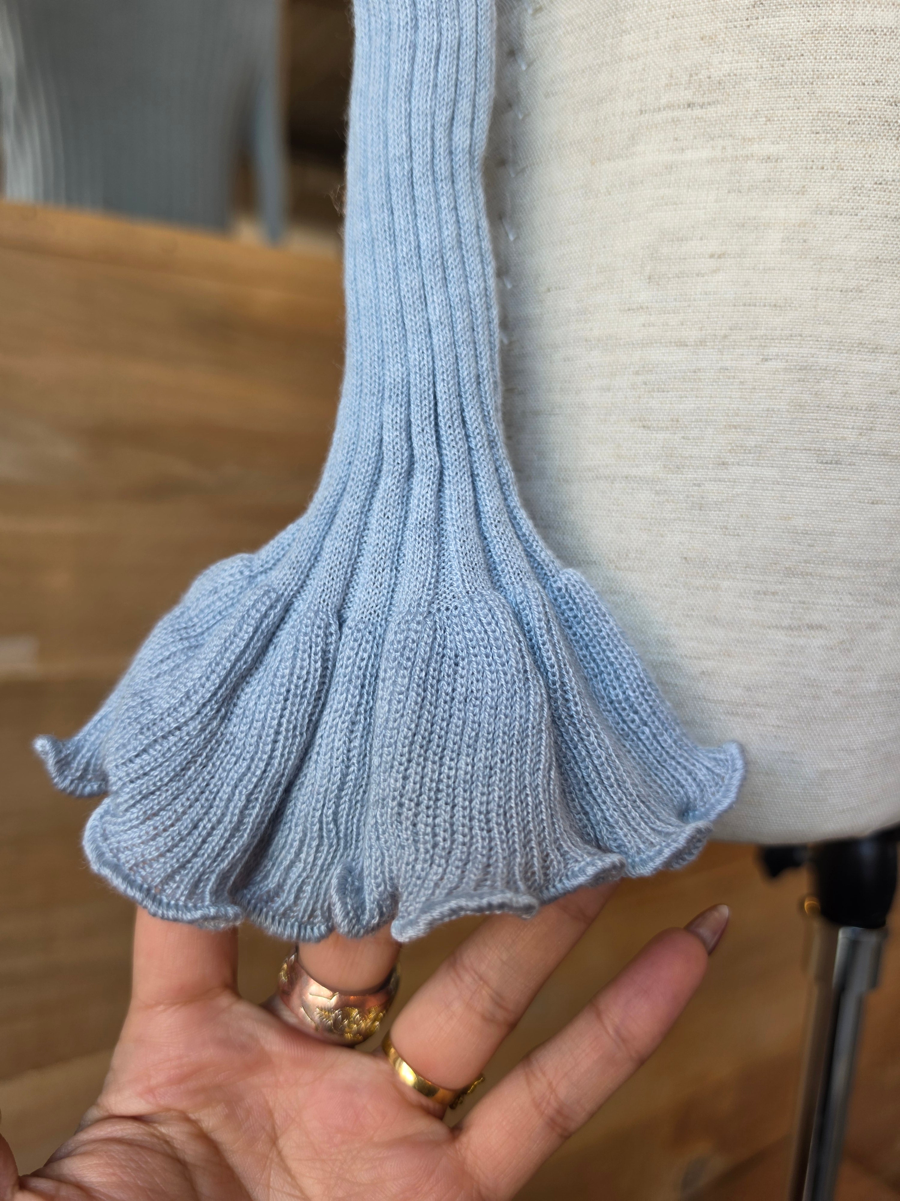 Morning Mist Ruffle Cardigan