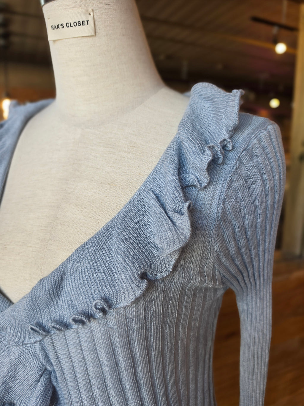 Morning Mist Ruffle Cardigan