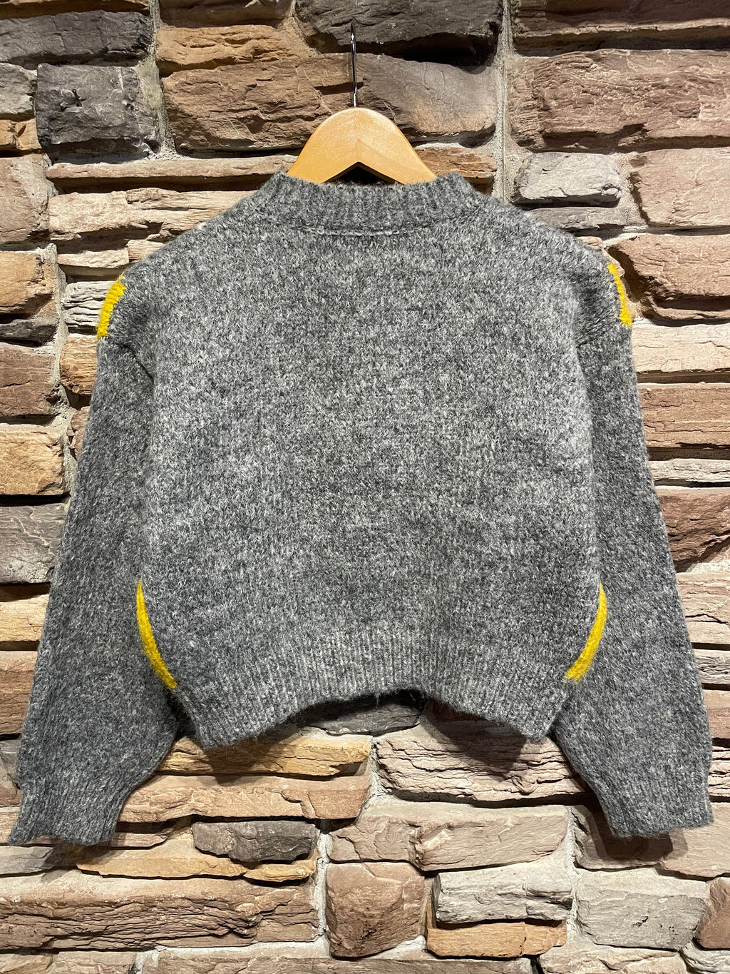 Argyle Crop Cardigan