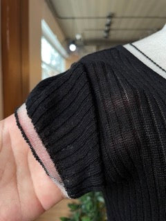 Mesh Trim staple Tee