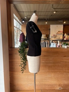 Mesh Trim staple Tee