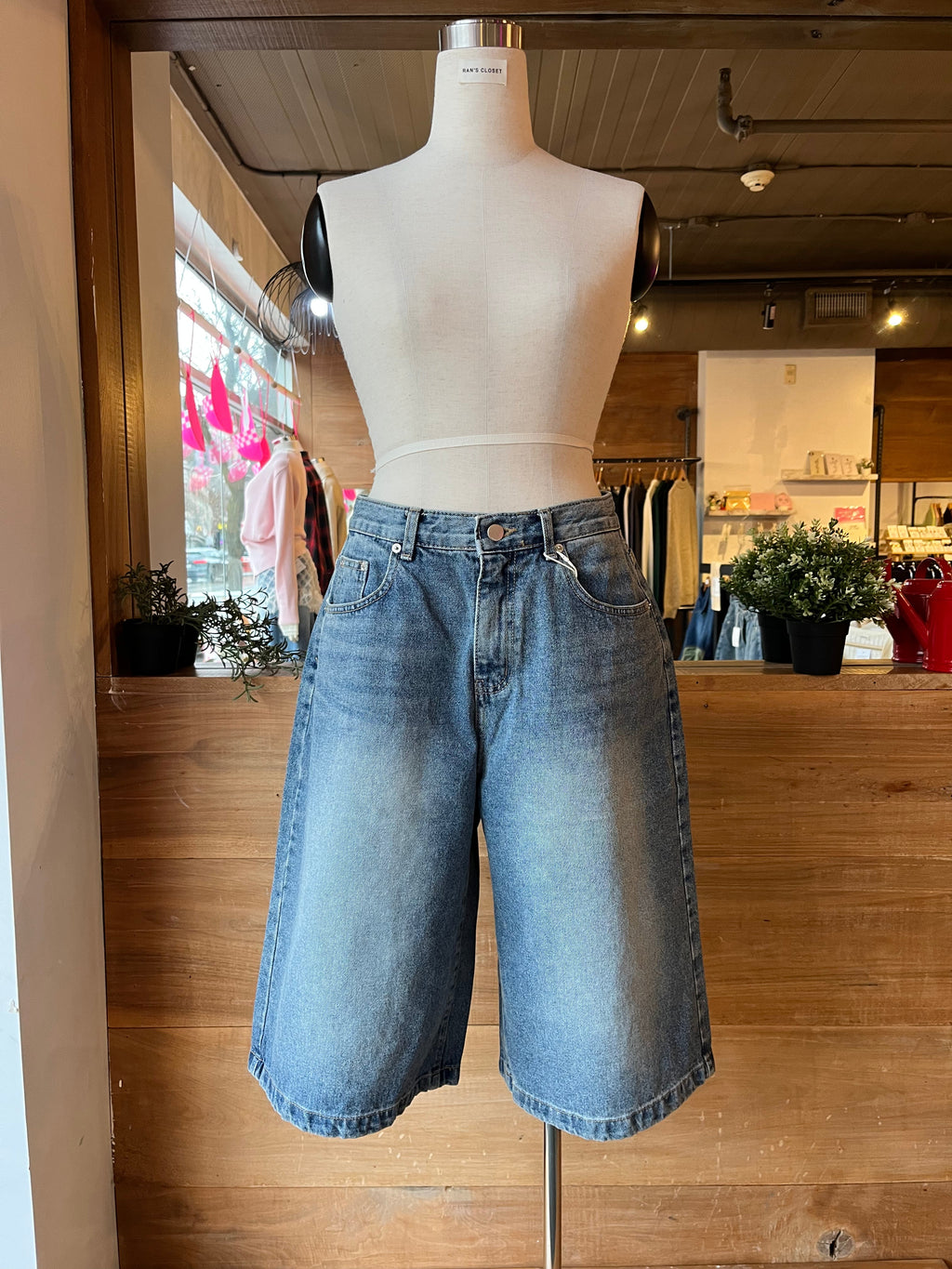 Denim Bermuda Shorts
