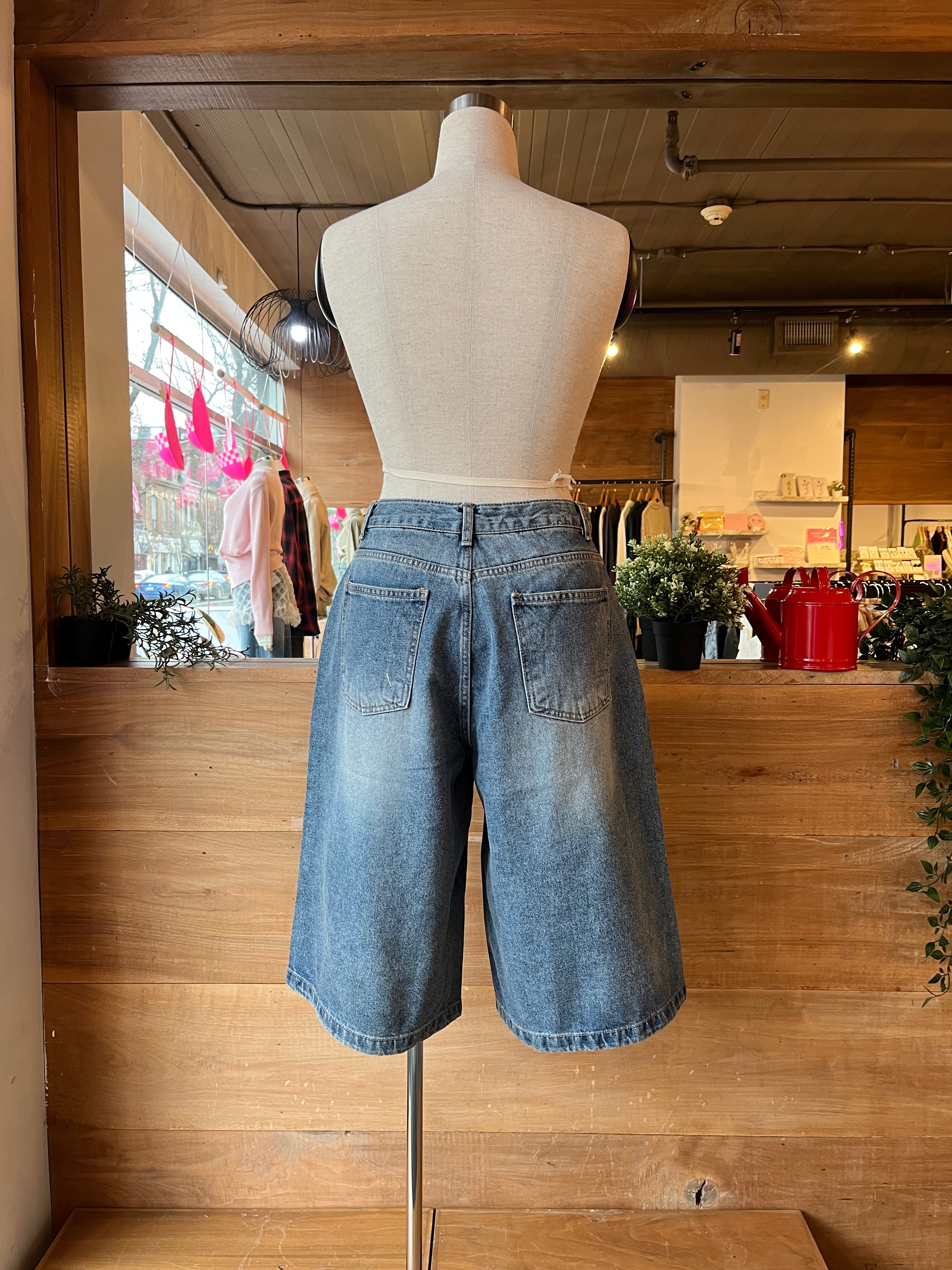 Denim Bermuda Shorts