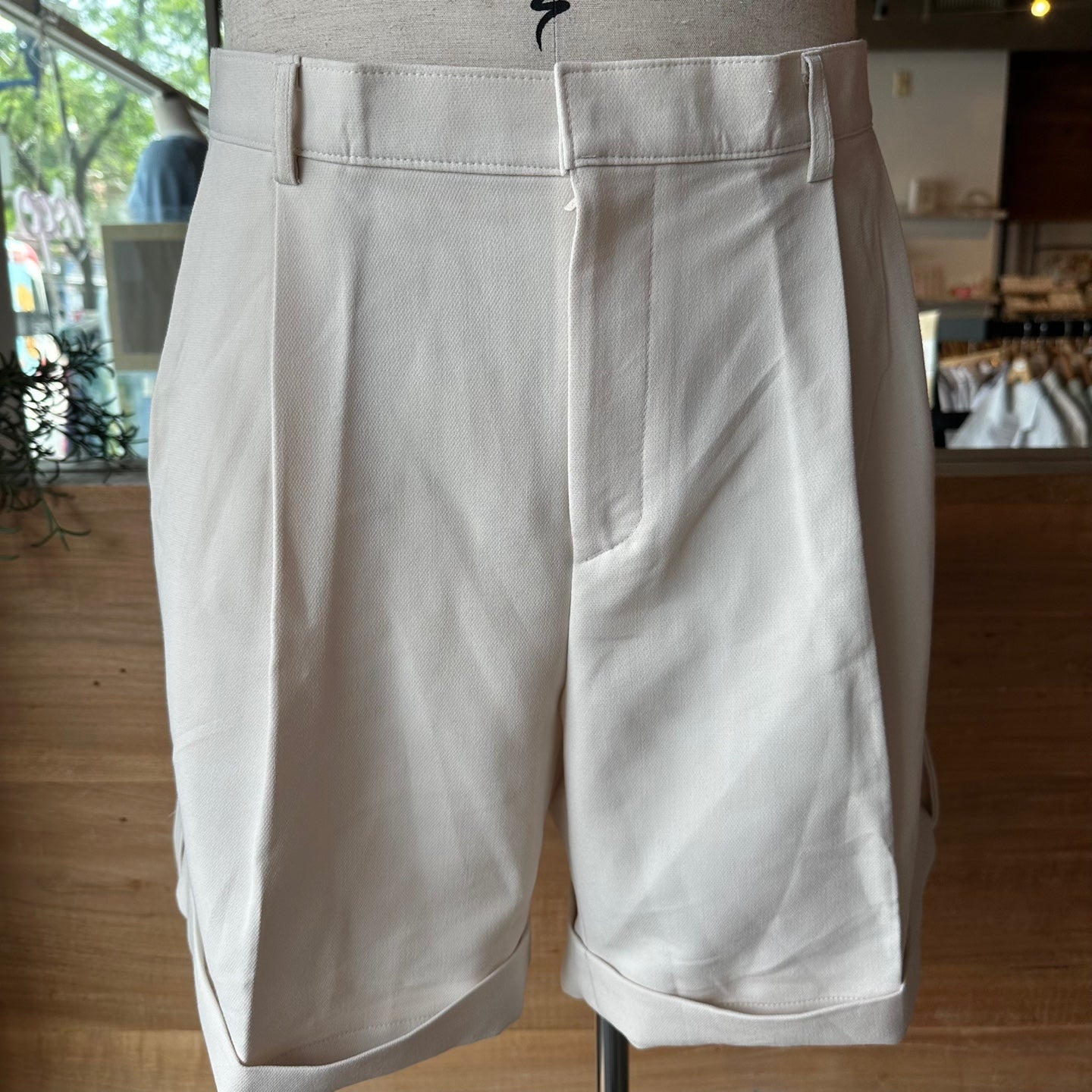 Oversized Trouser Style Shorts