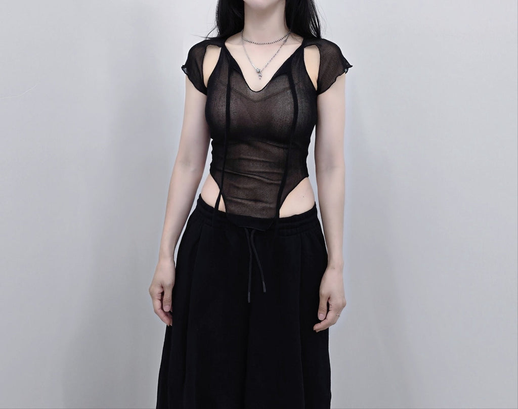 Cutout Short Sleeve T-Shirt