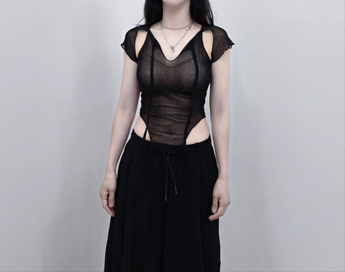 Cutout Short Sleeve T-Shirt