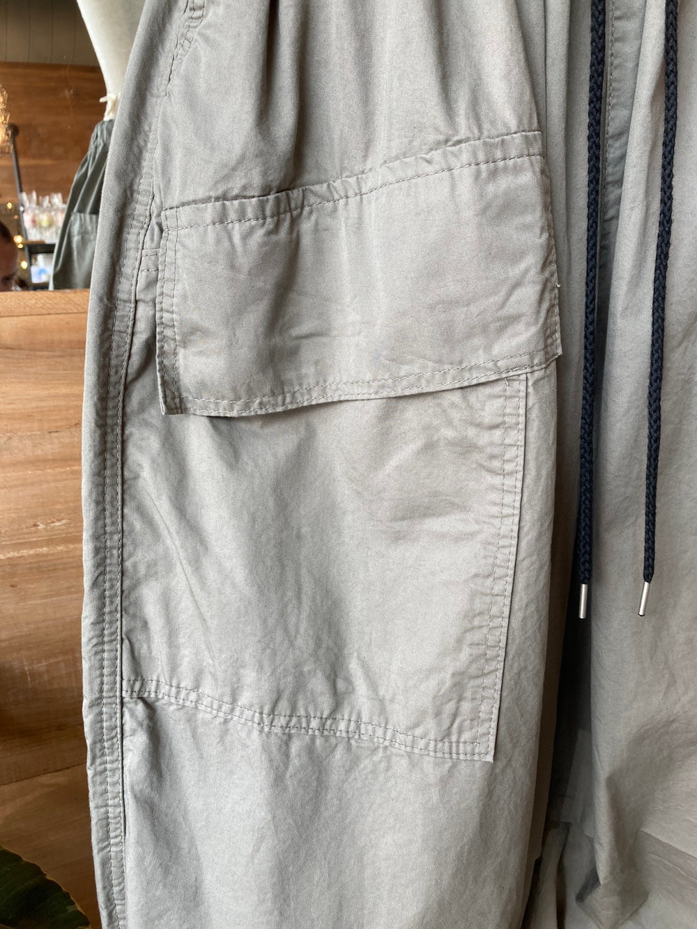 Basket over balloon pants