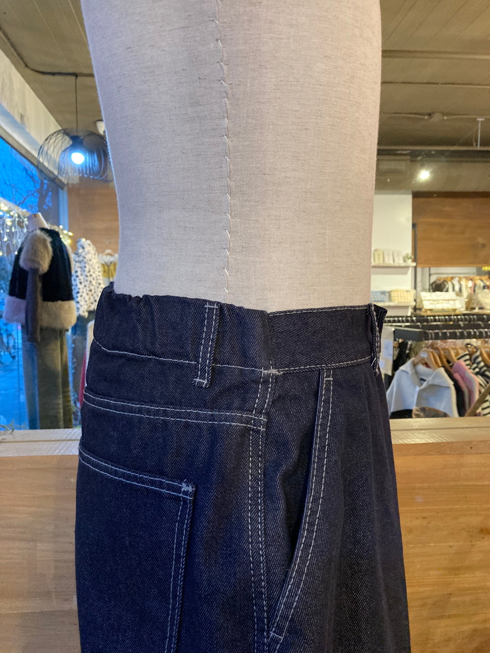 Super Wide Leg Denim Pants