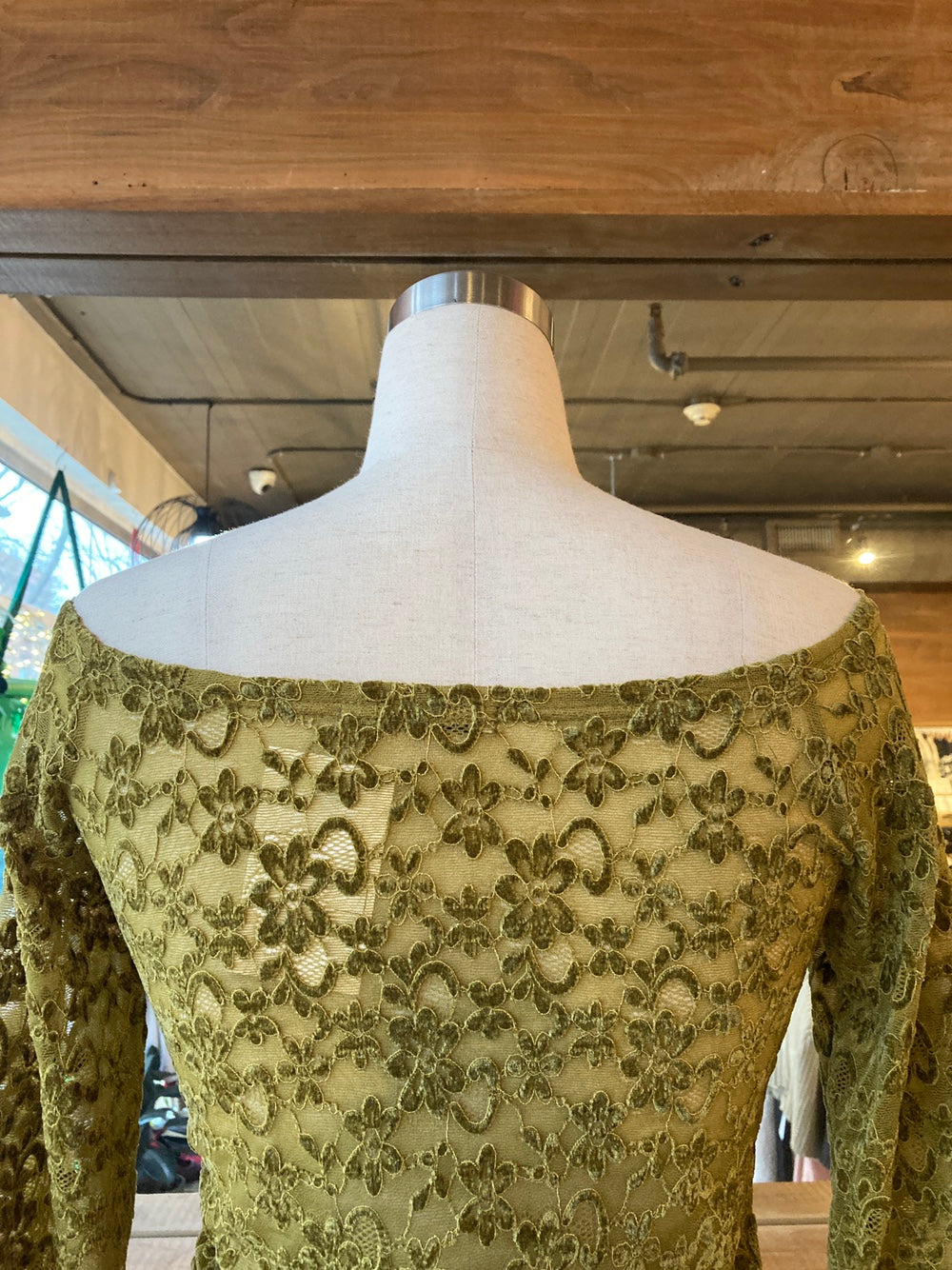Off Shoulder Velvet Lace Top