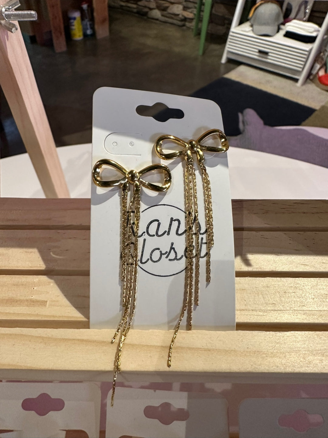Dangly Bow Earrings