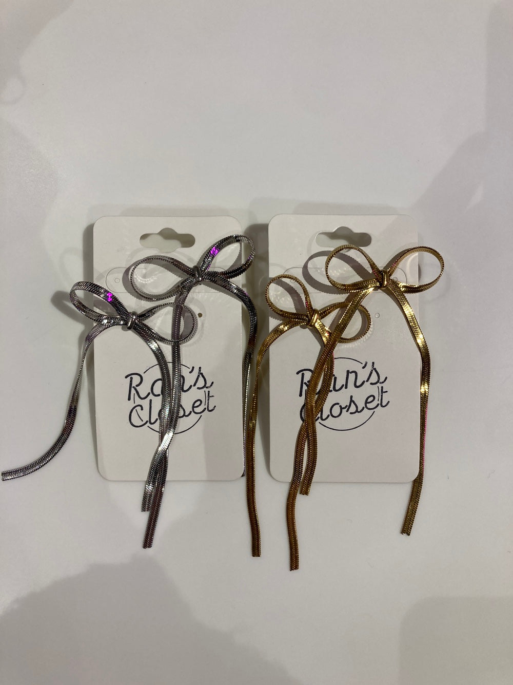 Long Bow Knot Earrings