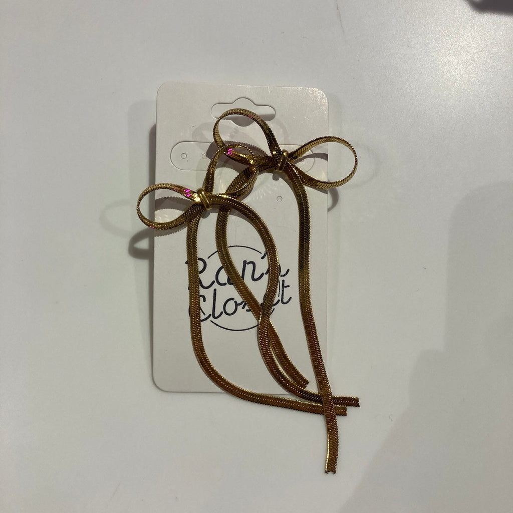 Long Bow Knot Earrings
