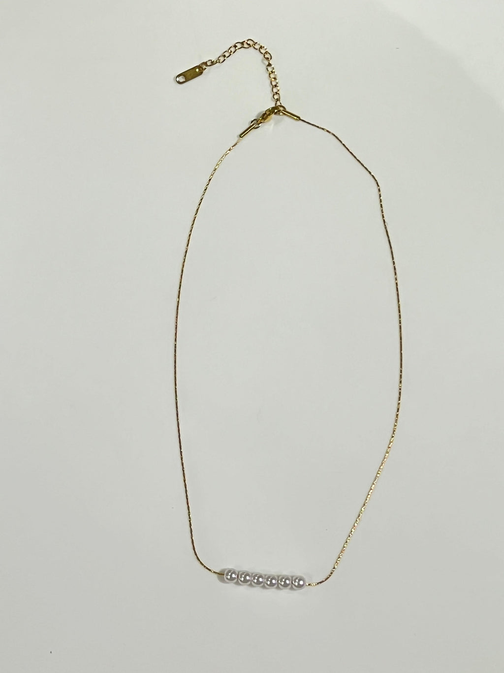 Gold Chain pearl Necklace