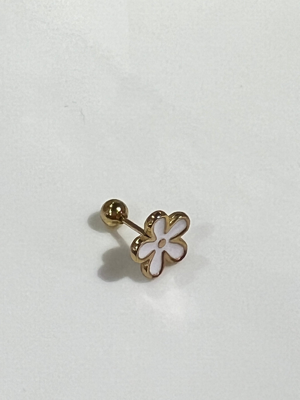 White Flower Earrings
