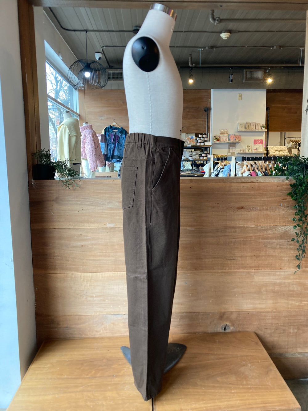 Men's Heavy Denim Wide Leg Pants