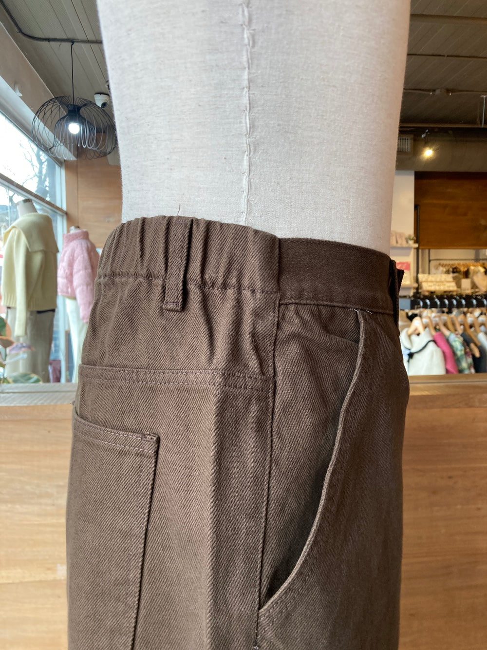 Men's Heavy Denim Wide Leg Pants