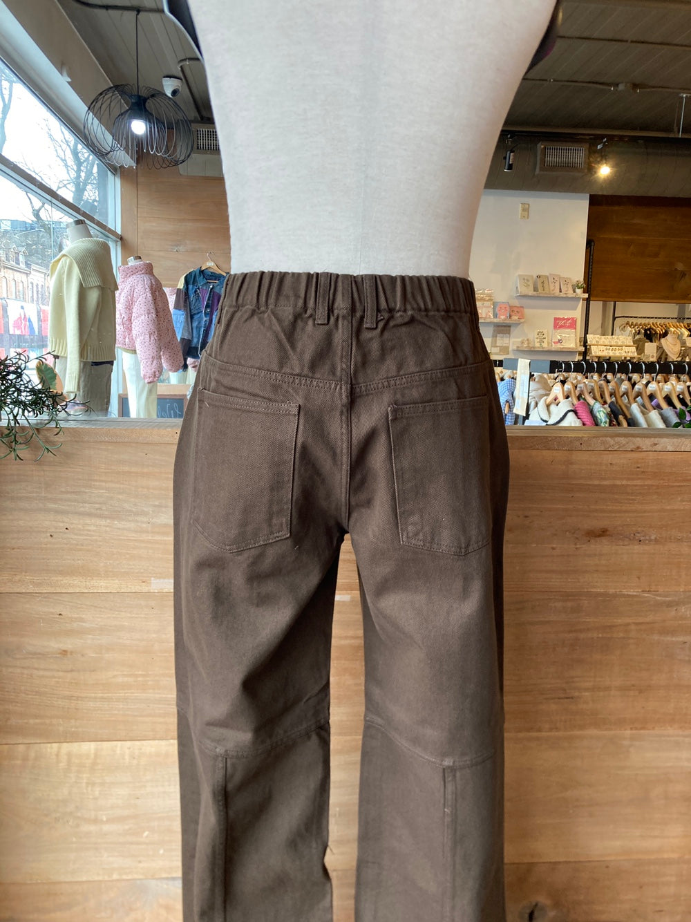 Men's Heavy Denim Wide Leg Pants