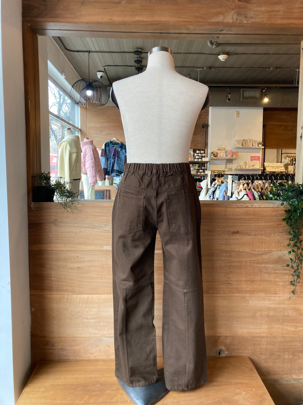 Men's Heavy Denim Wide Leg Pants