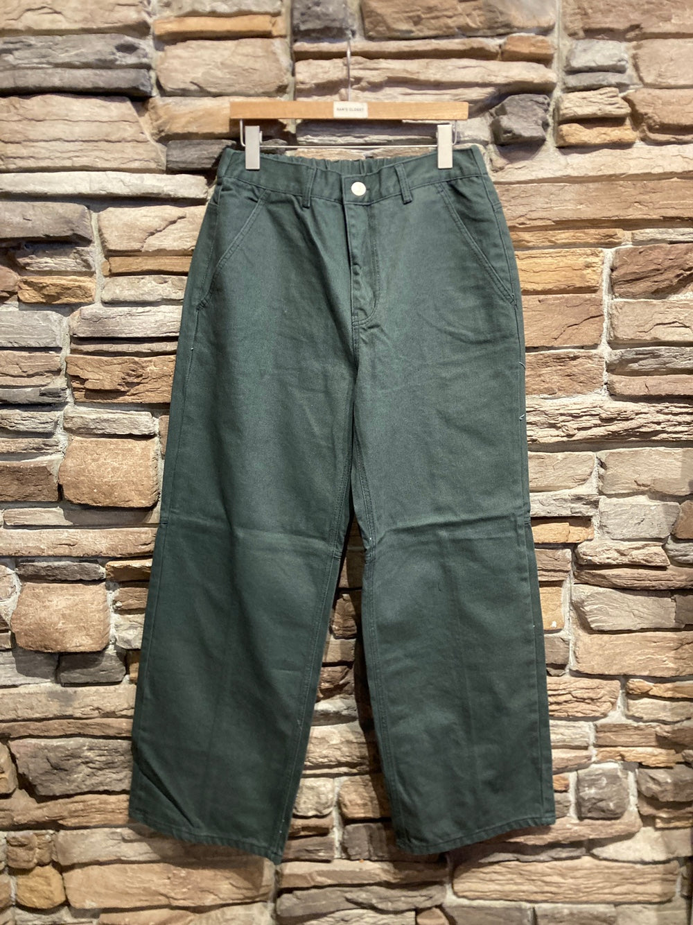 Men's Heavy Denim Wide Leg Pants
