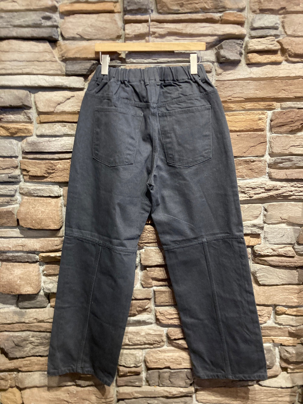Men's Heavy Denim Wide Leg Pants