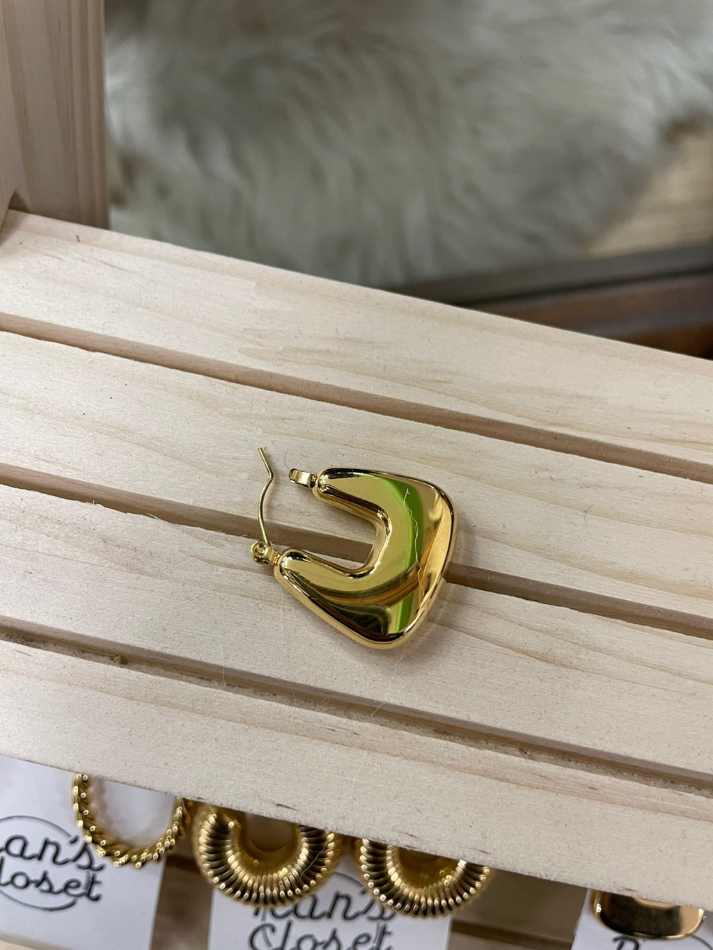 Square Gold Hoops