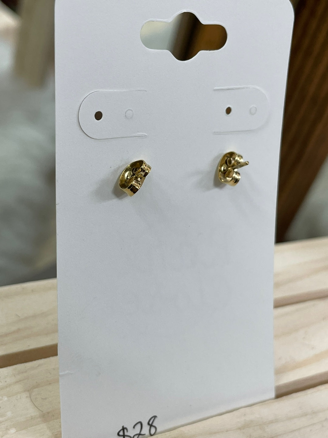 Gold Hoop Pearl Earrings