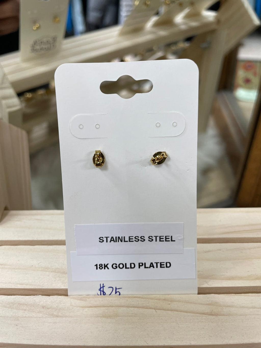 Gold Heart Earrings