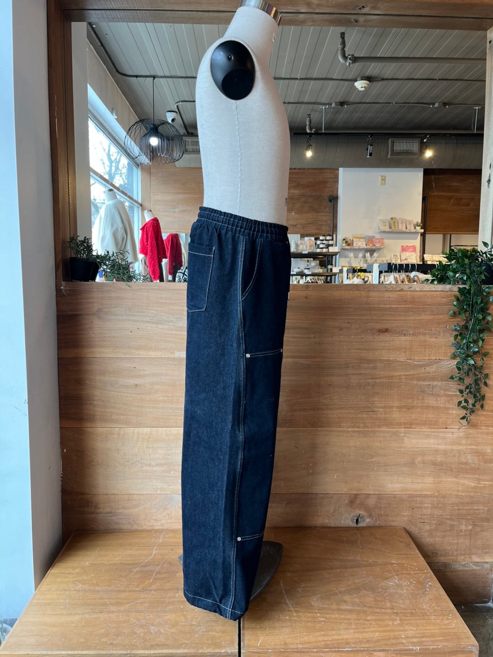 Dark Wash Carpenter Pants