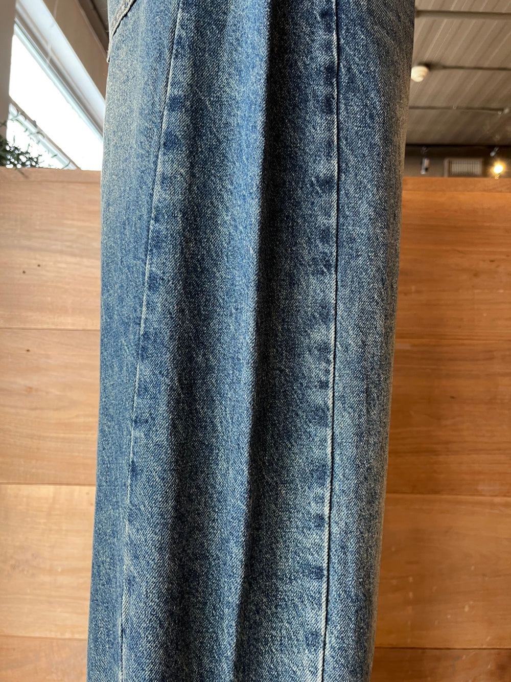 Drawstring Denim Barrel Jeans