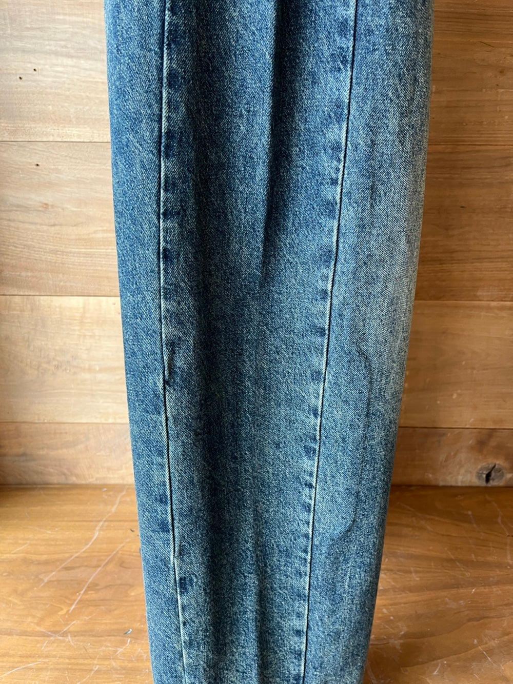 Drawstring Denim Barrel Jeans