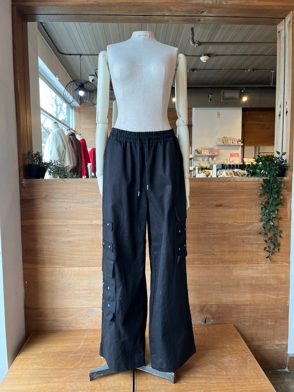Silver Hardware Cargo Pants