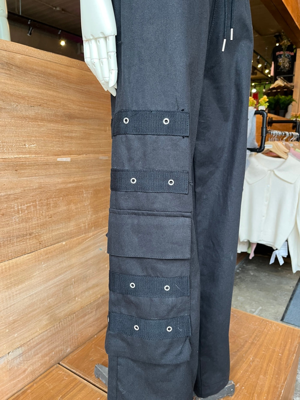 Silver Hardware Cargo Pants