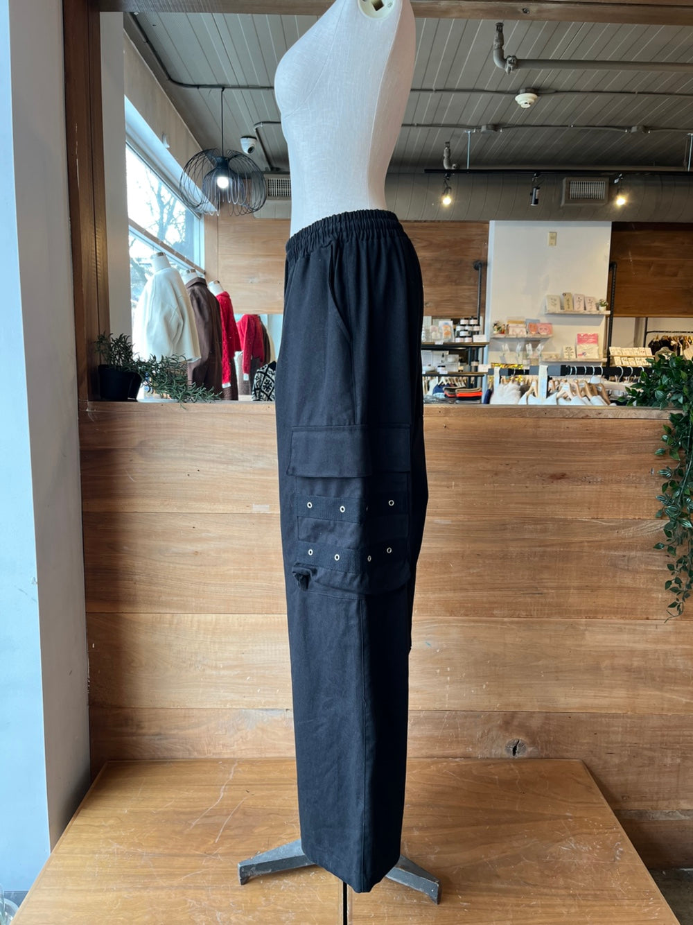 Silver Hardware Cargo Pants