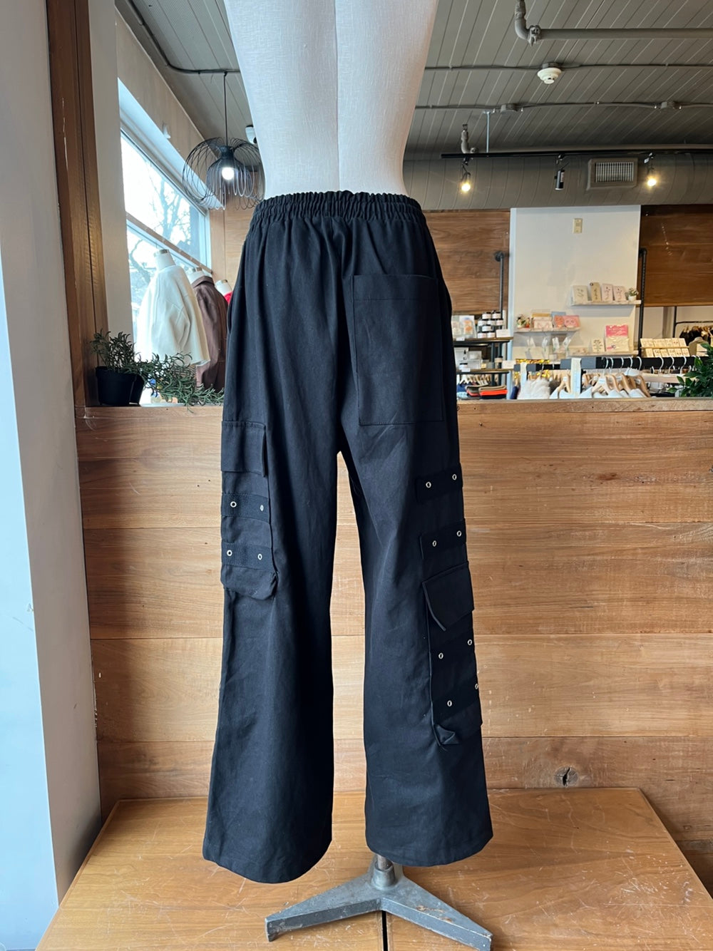 Silver Hardware Cargo Pants