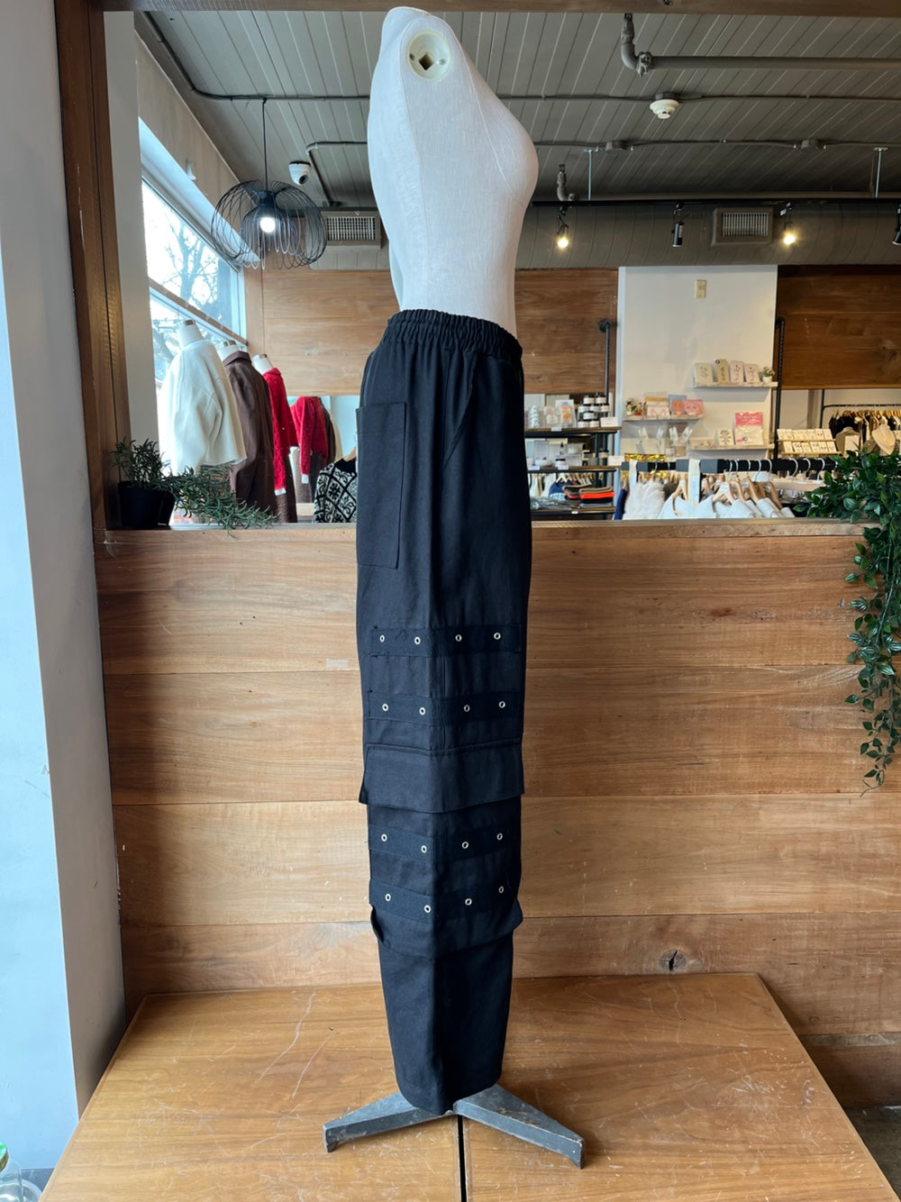 Silver Hardware Cargo Pants