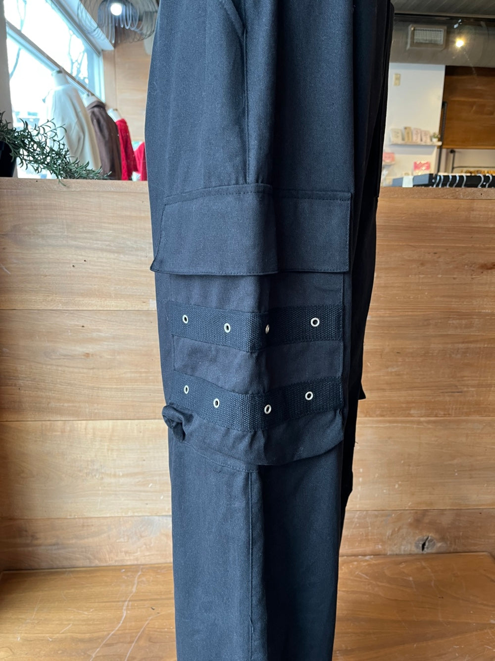 Silver Hardware Cargo Pants