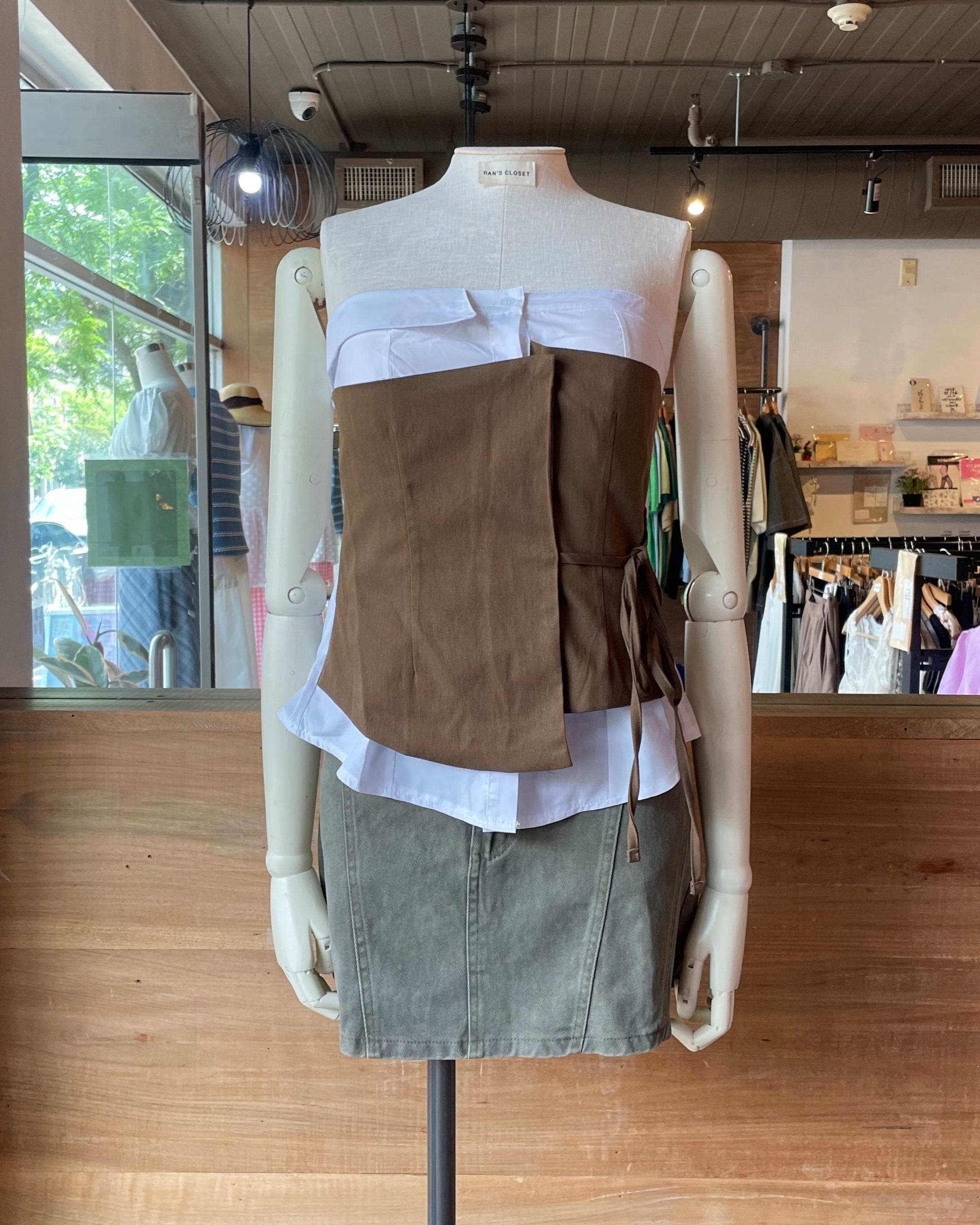 Tube Top with Block Coloured Detail