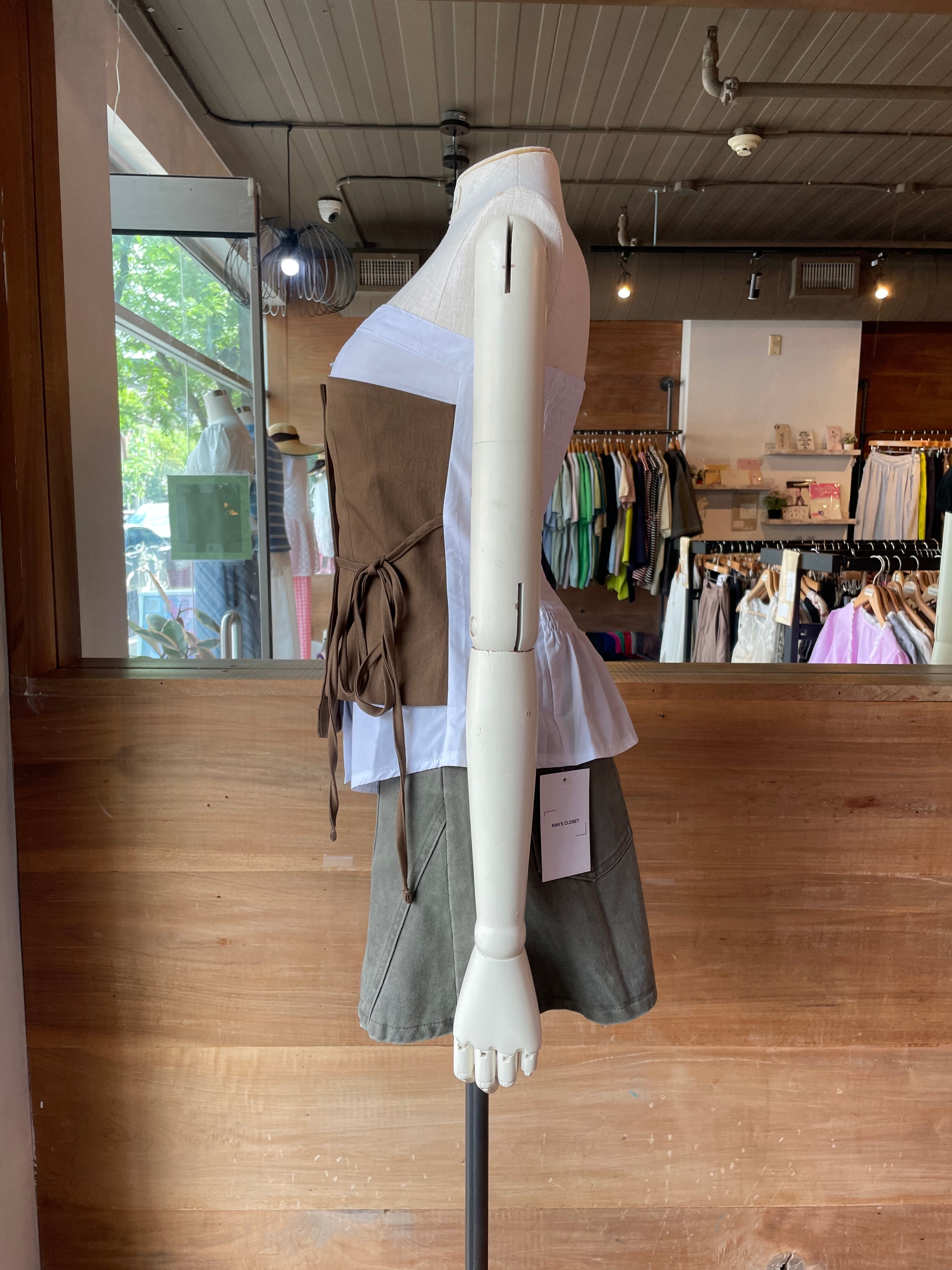 Tube Top with Block Coloured Detail