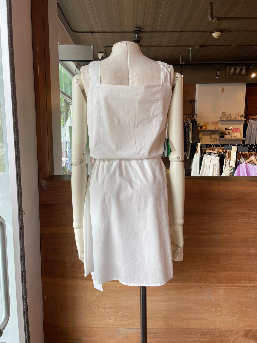 Pleated Dress with Oversized Pockets