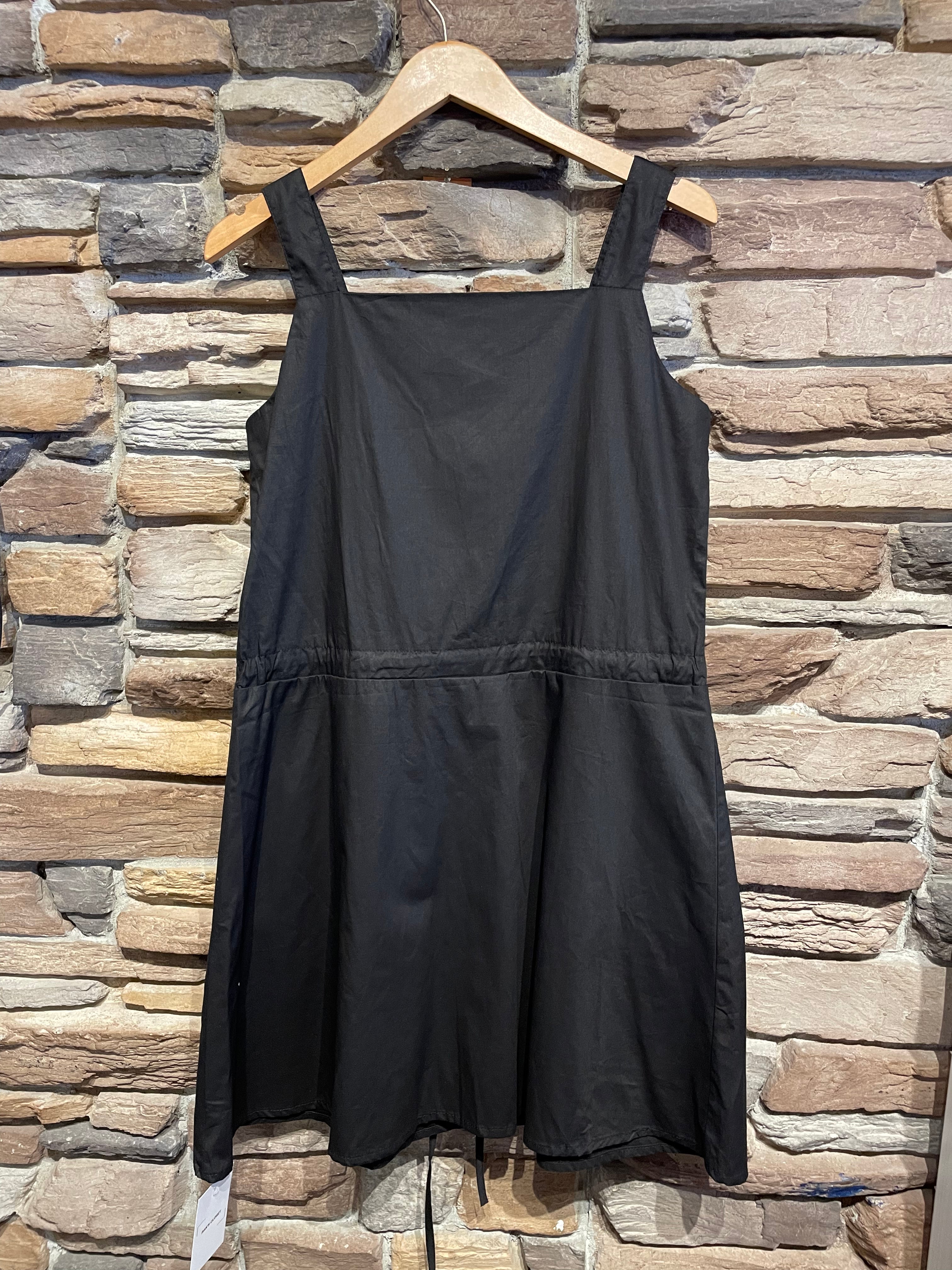 Pleated Dress with Oversized Pockets