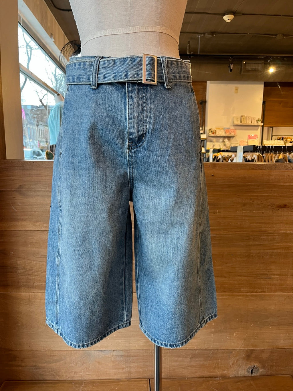 Women's Denim Bermuda Shorts