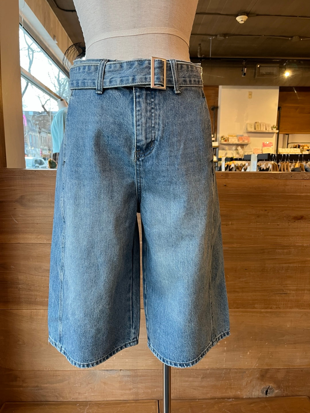 Women's Denim Bermuda Shorts