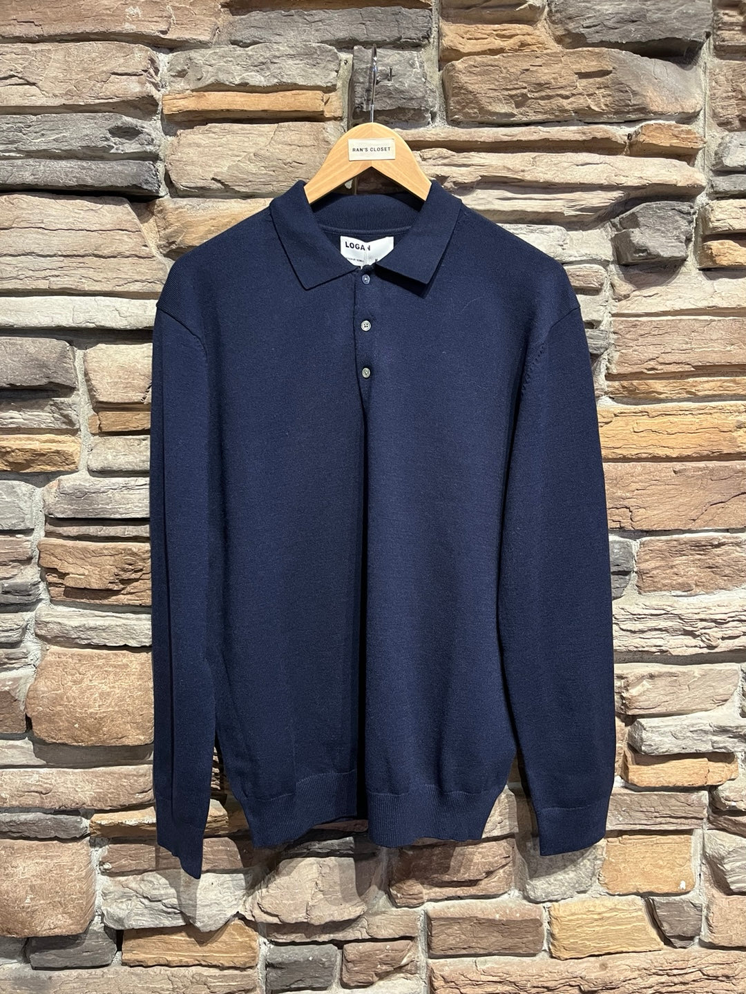 Men's Knit Polo Top