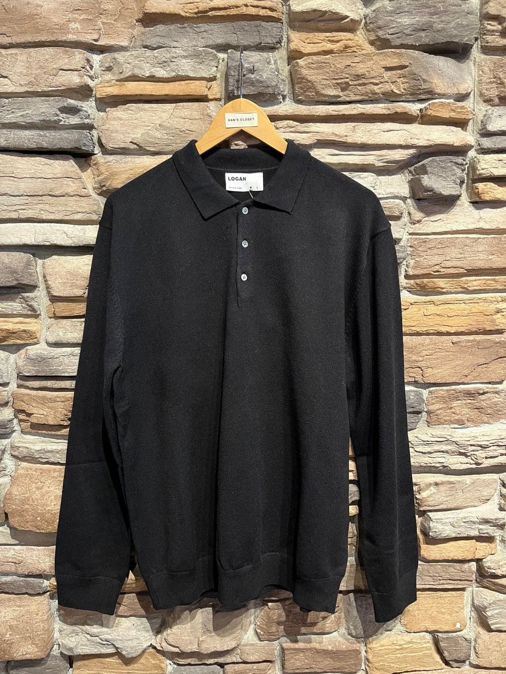 Men's Knit Polo Top