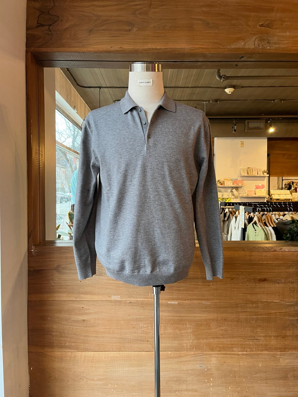 Men's Knit Polo Top