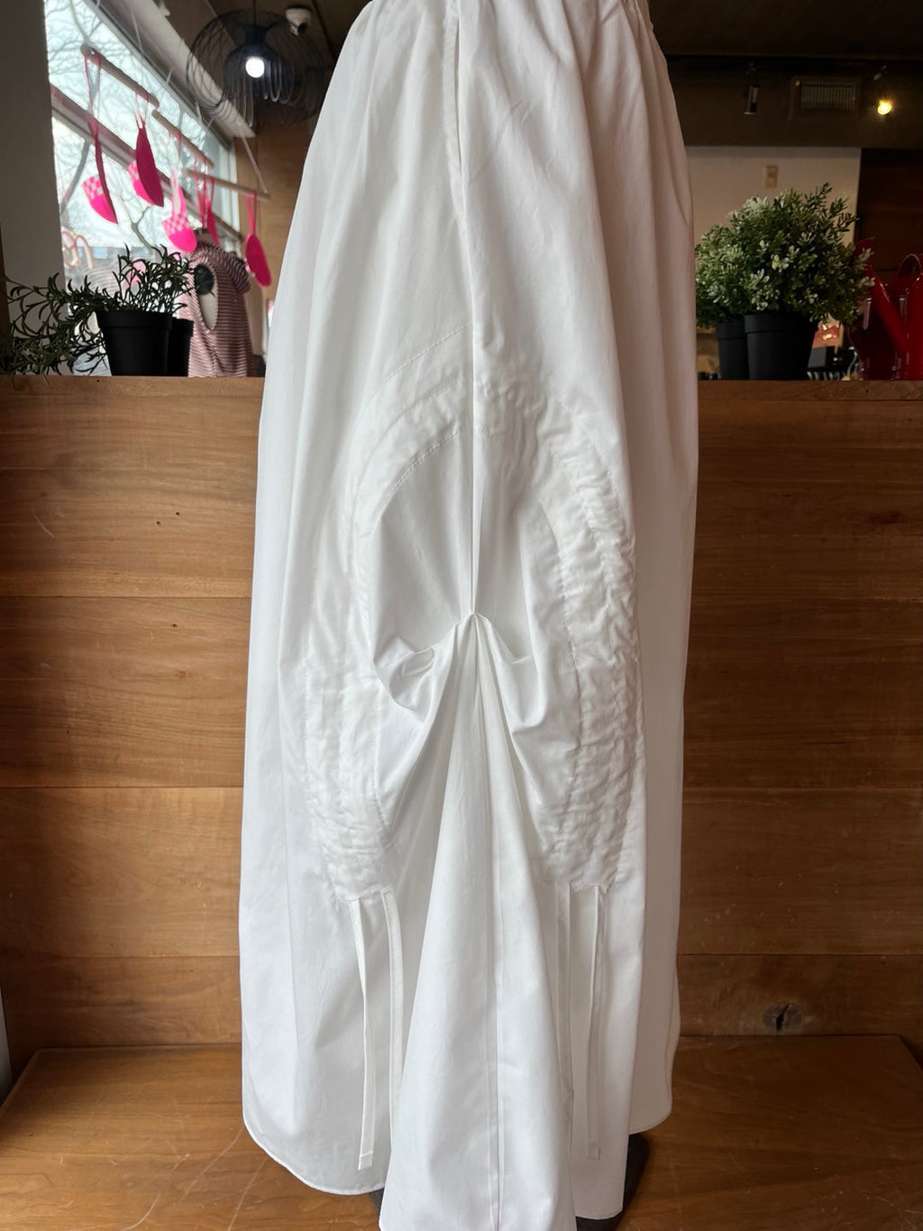 Rounded Hip Synch Maxi Skirt