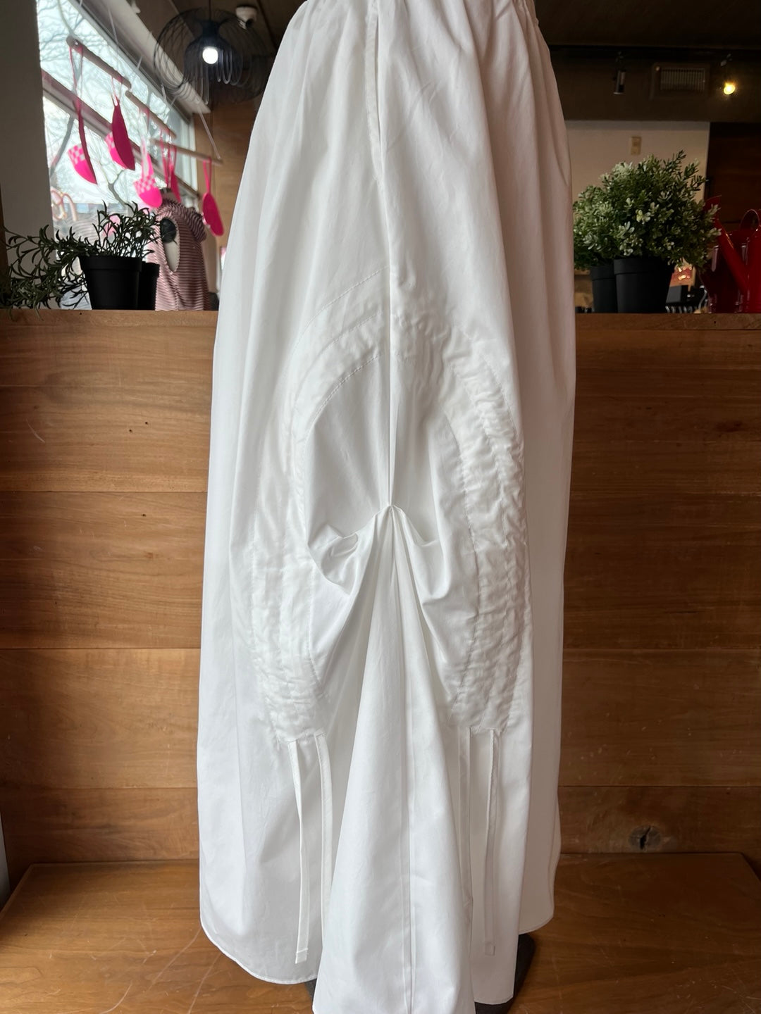 Rounded Hip Synch Maxi Skirt
